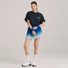 더블메쉬 옴브레 스커트 W