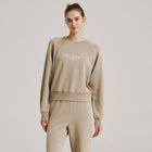 클라우디 크롭 맨투맨 W