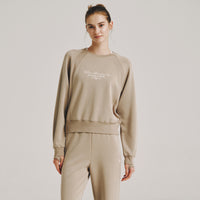 클라우디 크롭 맨투맨 W