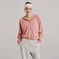 클라우디 크롭 후드 W