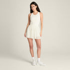 플리티드 메쉬 드레스 W