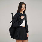 사이드 플리츠 스커트 W