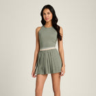 레이저 플리티드 드레스 W