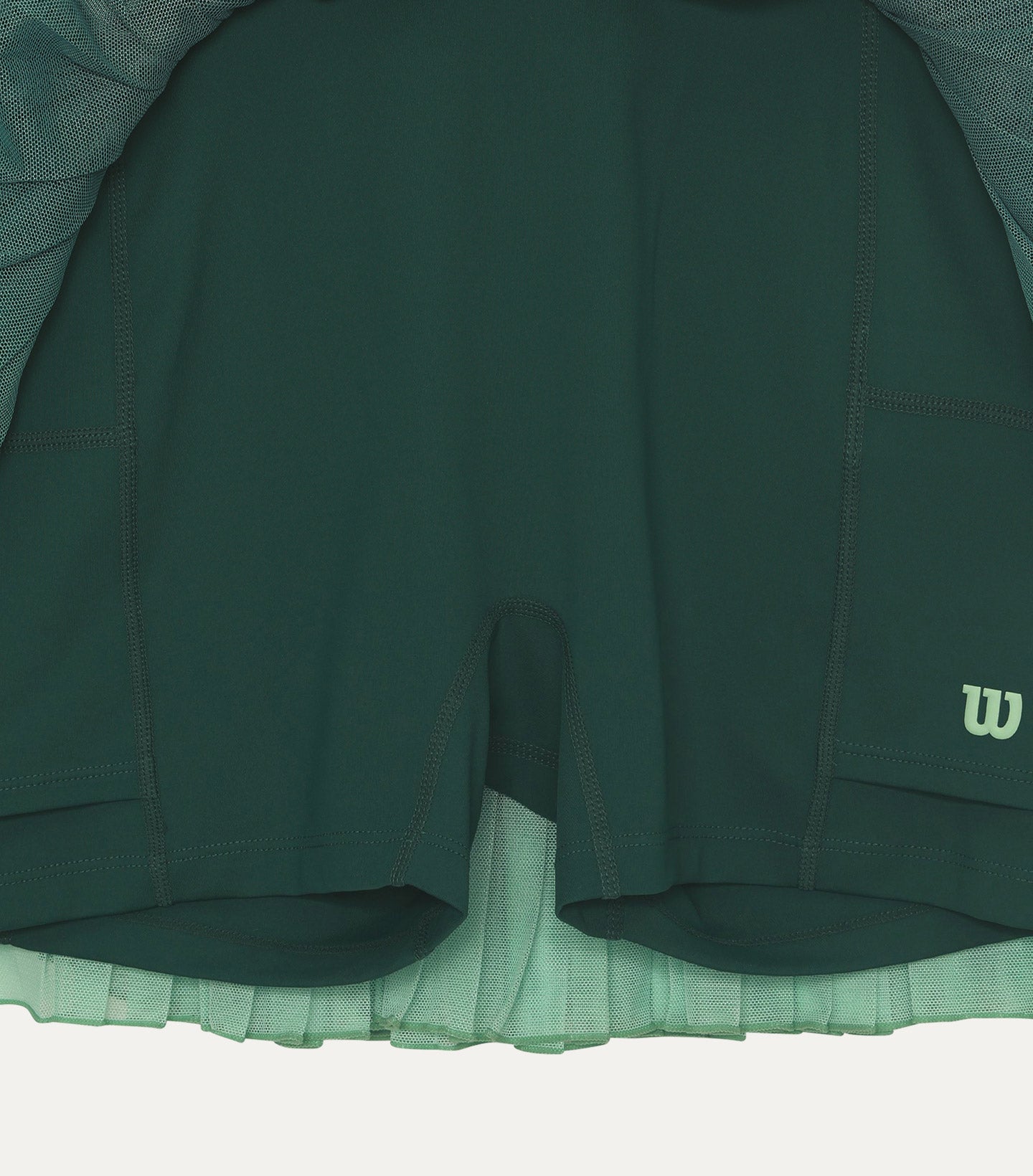 더블 메쉬 옴브레 스커트 W