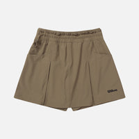 와이드 플리츠 스커티 쇼츠 W