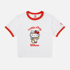 [윌슨X산리오캐릭터즈] 링거 크롭 티셔츠 W 헬로키티